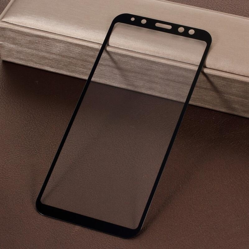 Teljes képernyőre edzett üveg Samsung Galaxy A6 (2018) - fekete