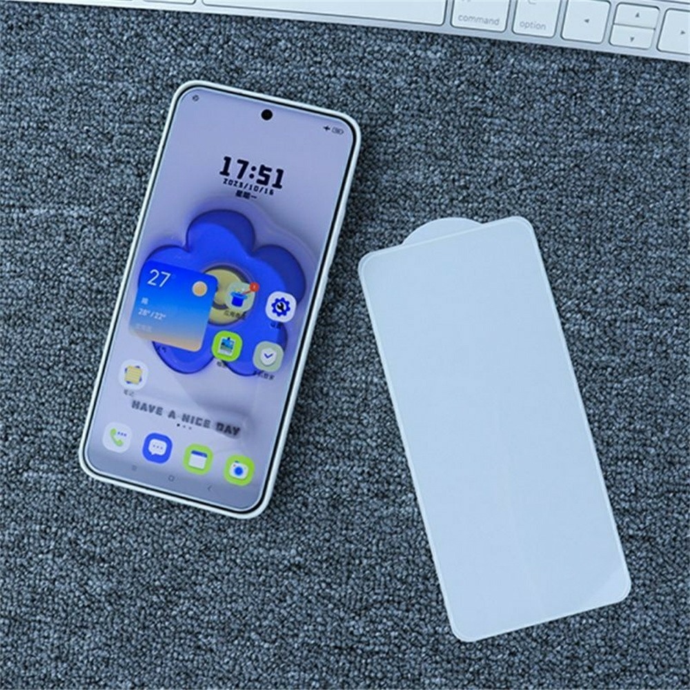 Teljes képernyő edzett üveg Vivo X300 5G - fehér kerethez