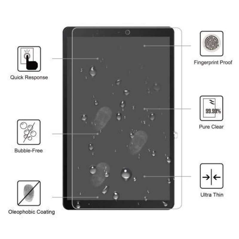 Teljes képernyő edzett üveg a Samsung Galaxy Tab A 10.1 (2019) SM-T515 táblagépen