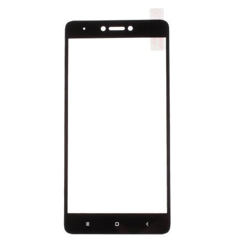 Teljes képernyő edzett üveg Xiaomi Redmi Note 4X - fekete szegéllyel