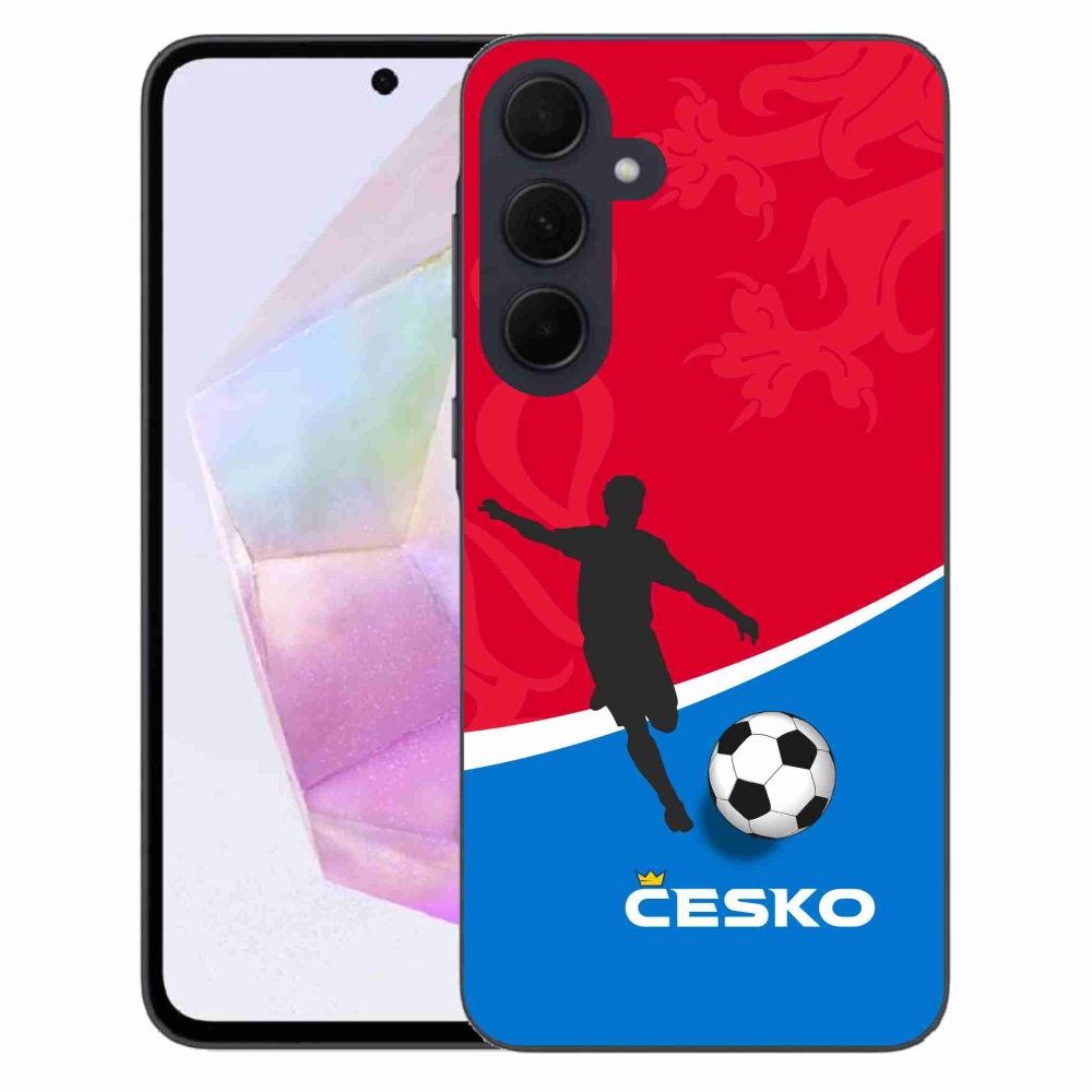 Gél védőhuzat mmCase Samsung Galaxy A35 5G - foci Csehország