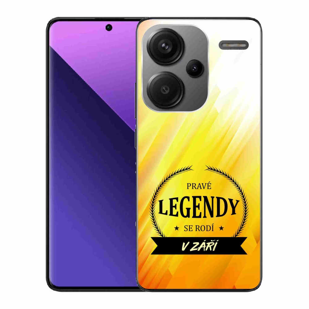 Gél borítás mmCase a Xiaomi Redmi Note 13 Pro+ 5G - Legendák szeptemberben sárga háttérrel