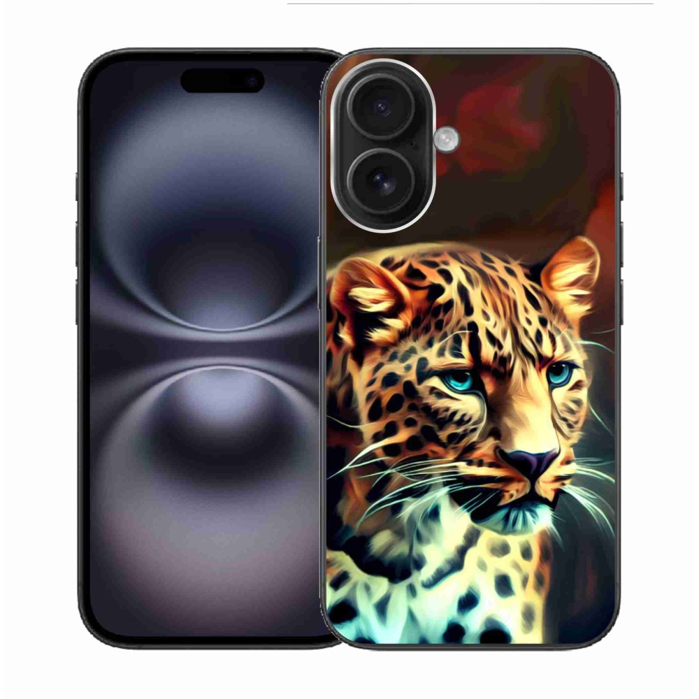 Zselés borítás mmCase iPhone 16 készülékhez - leopárd