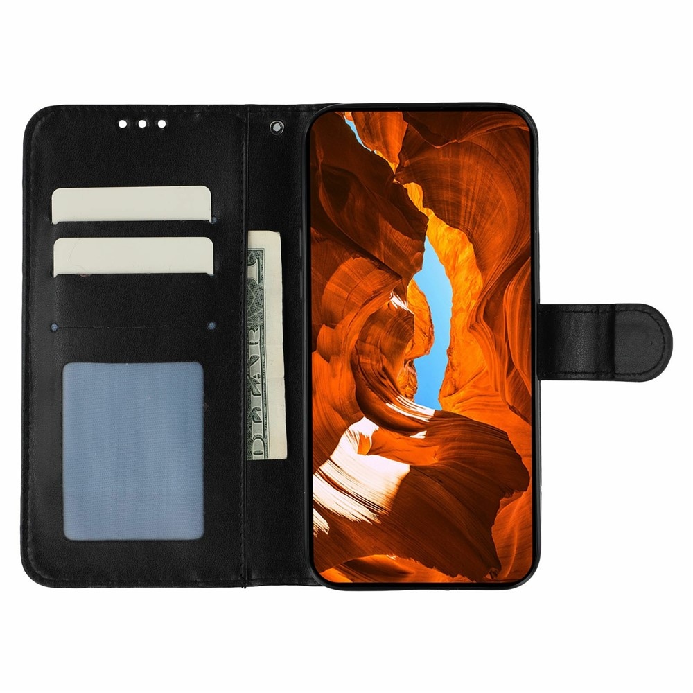 Vérrögök könyv tok Xiaomi Redmi 15 5G-hez - fekete