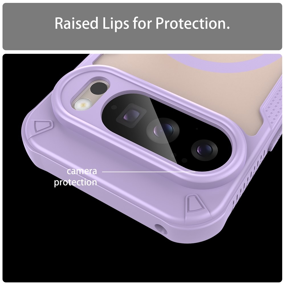 Froste tartós védőburkolat MagSafe-val a Google Pixel 10 Pro-hoz - lila