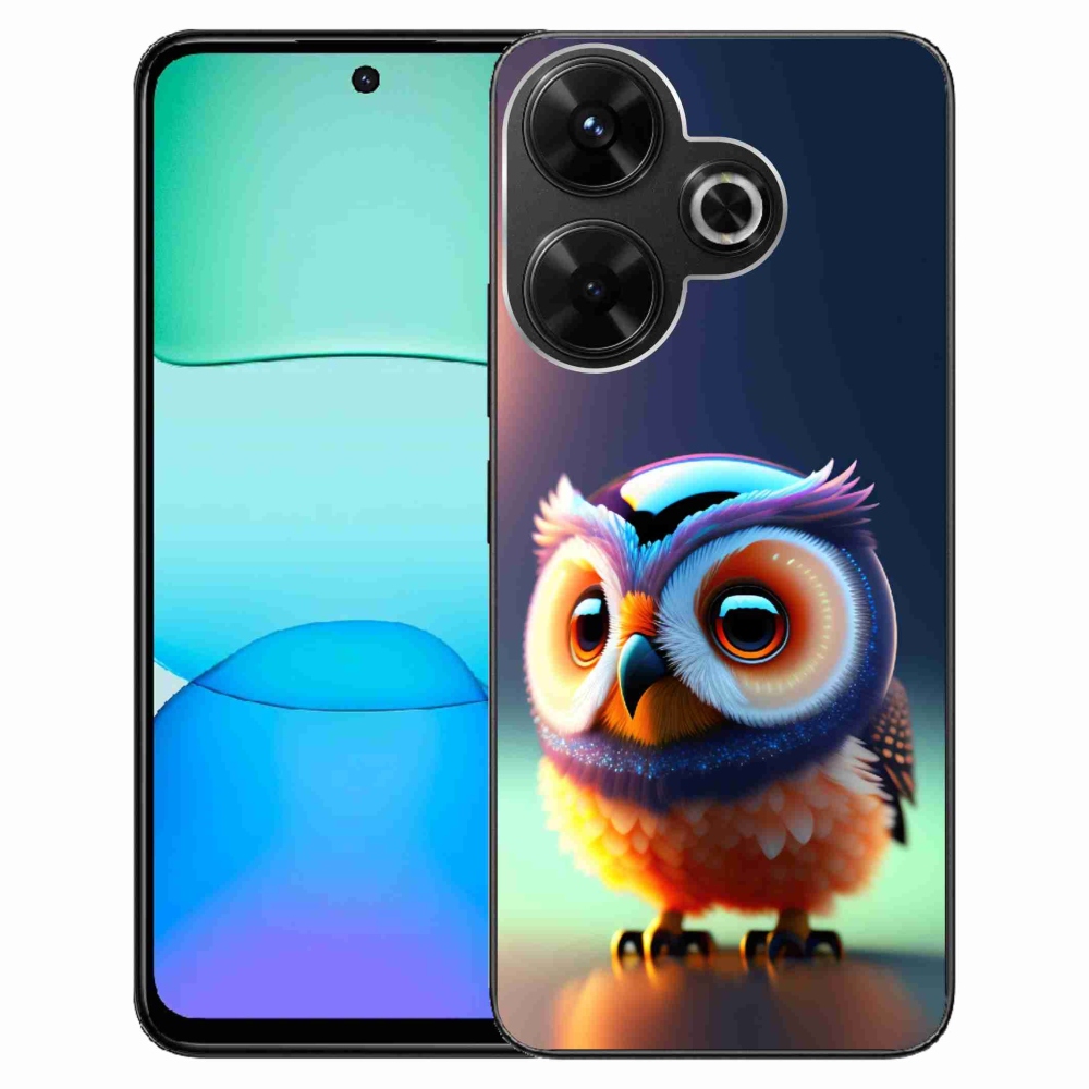 Gél borítás mmCase a Xiaomi Redmi 13 4G/Poco M6 4G számára - bagoly