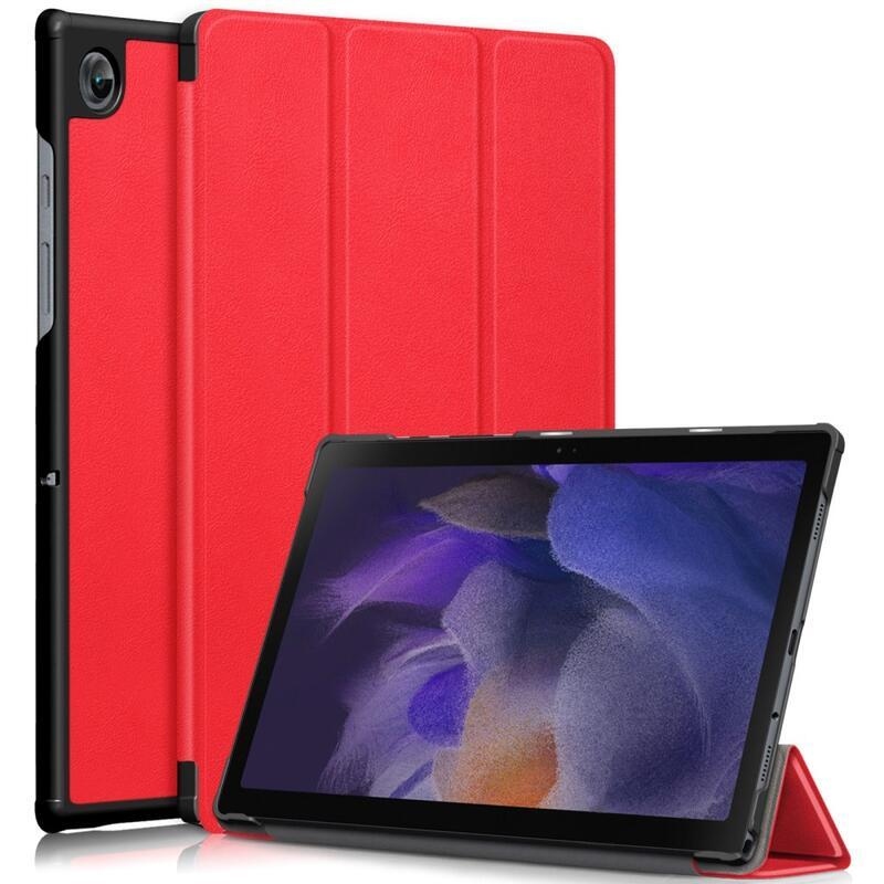 Intelligens pozicionálható tok Samsung Galaxy Tab A8 10.5 (2021) - piros színű