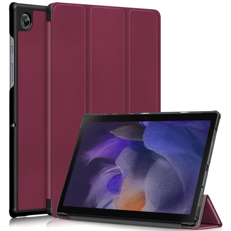 Intelligens pozicionálható tok Samsung Galaxy Tab A8 10.5 (2021) - bordó színű