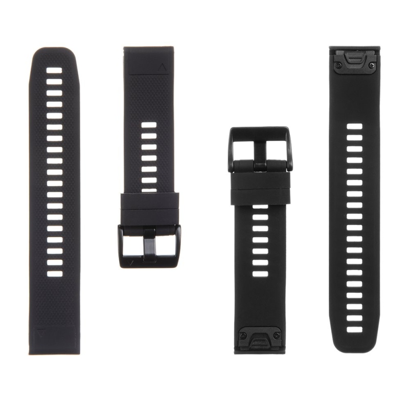 Tactical 426 Szilikon szíj Garmin Fenix 5/6/7 QuickFit 22mm Fekete Garmin Fenix 5/6/7 QuickFit 22mmhez