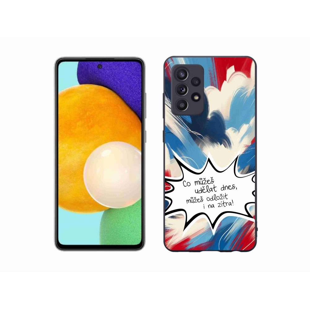 Gél borító mmCase Samsung Galaxy A52s 5G - vicces szöveg 9 fehér háttér