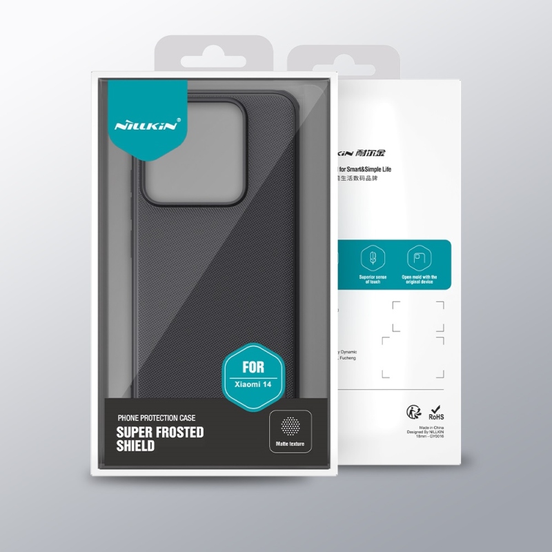 Nillkin Super Frosted PRO hátlap a Xiaomi 14 fekete számára