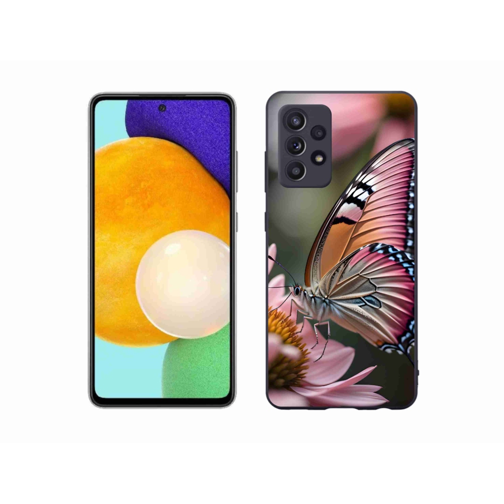 Zselés borítás mmCase Samsung Galaxy A52s 5G - színes pillangó