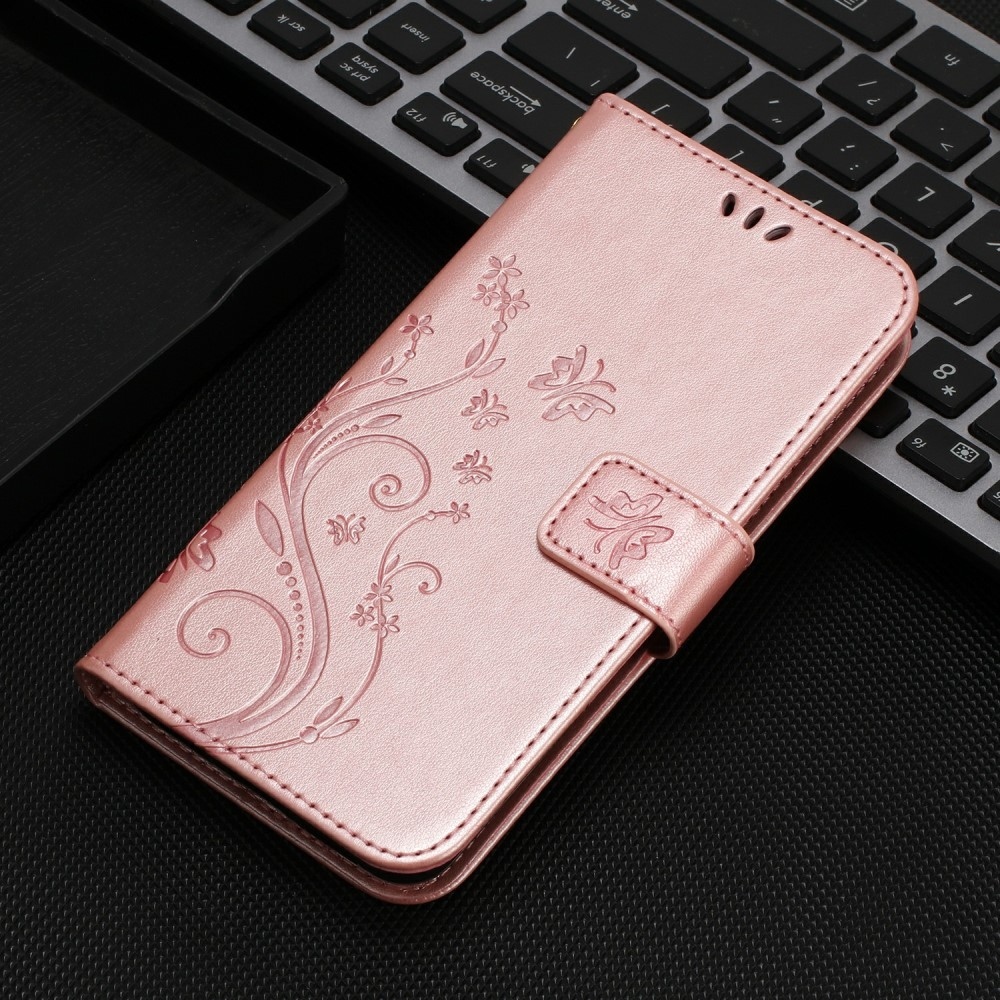 Virágok könyv tok Honor Magic 7 Pro 5G - rózsa arany