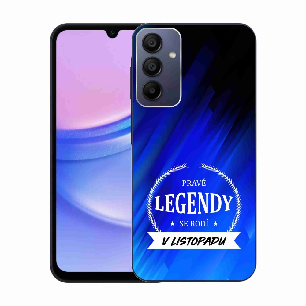 Gél borítás mmCase Samsung Galaxy A15 4G/5G - Legends in November kék háttérrel
