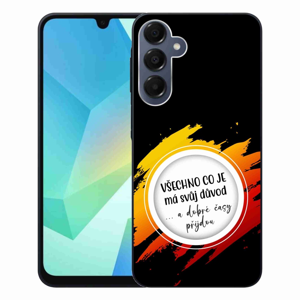 Gél borítás mmCase Samsung Galaxy A16 4G/5G - idézet 3 fekete háttér