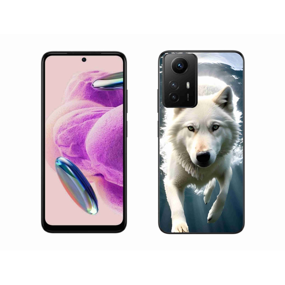 Gél borítás mmCase a Xiaomi Redmi Note 12S-hez - fehér farkas