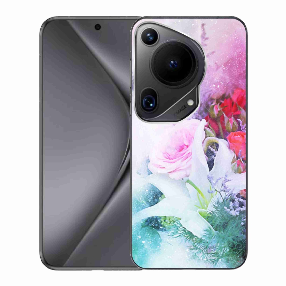 Gél borító mmCase a Huawei Pura 70 Ultra számára - virágok 4