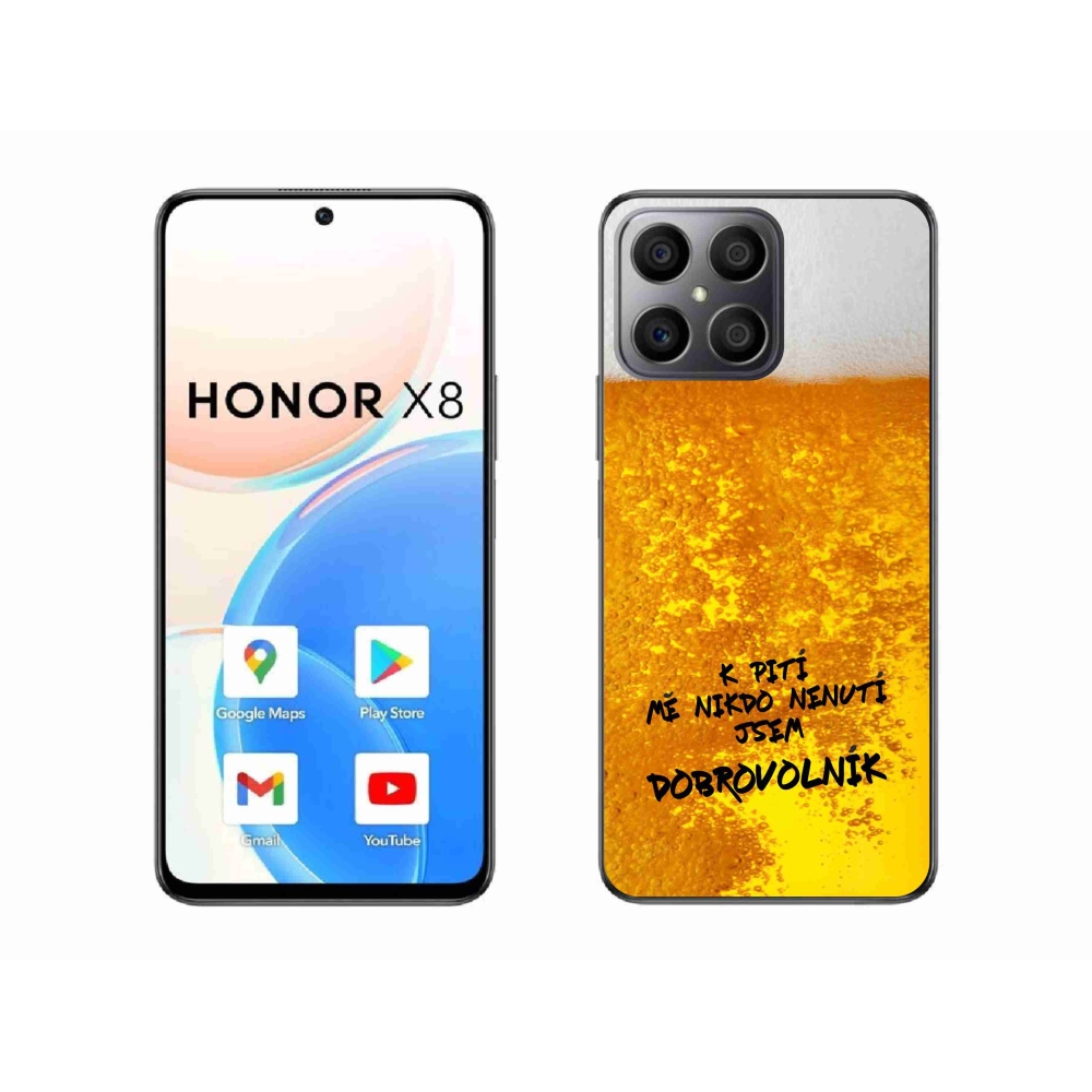 Gél borítás mmCase a Honor X8 4G számára - sör motívum 4