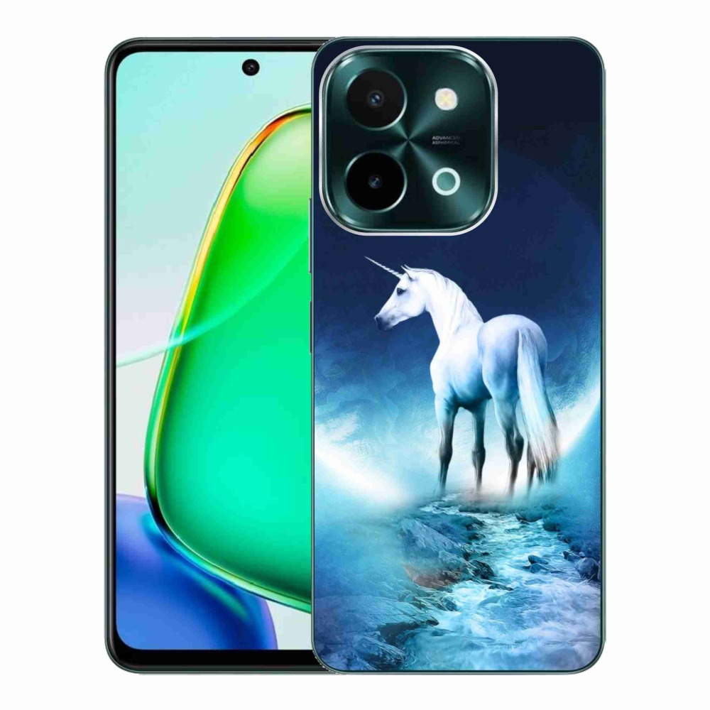 Gél borítás mmCase a Vivo Y28-hoz - fehér egyszarvú