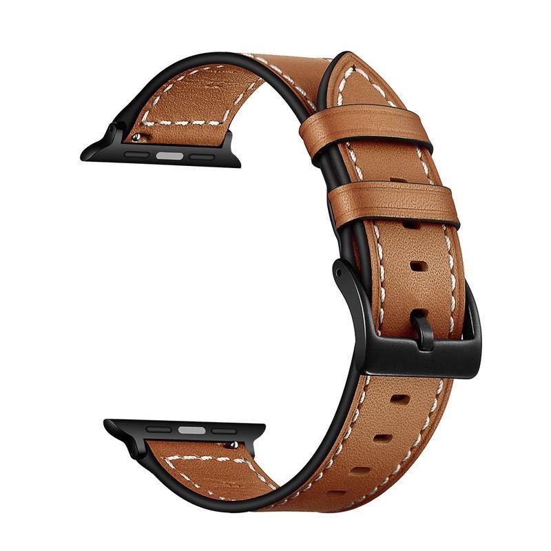 Klasszikus bőrszíj Apple Watch 5/4 40mm, 3/2/1 38mm órához - barna