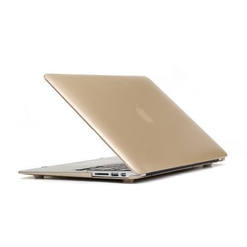 Klasszikus elülső és hátsó műanyag tok MacBook Air 13.3 készülékhez - arany színben