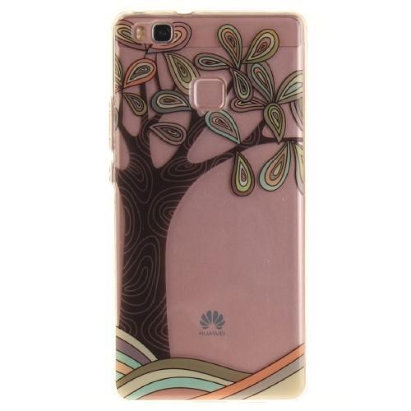 Tiszta zselés tok a Huawei P9 Lite-hoz - fa