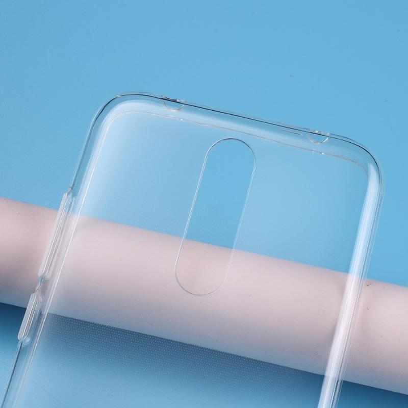 Átlátszó zselés tok Xiaomi Redmi 8-hoz - átlátszó