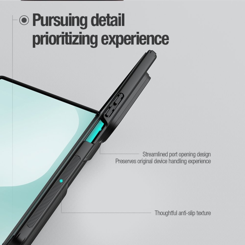 Nillkin Super Frosted FOLD mágneses tolltartó hátlap Samsung Galaxy Z Fold 7 Fekete fekete