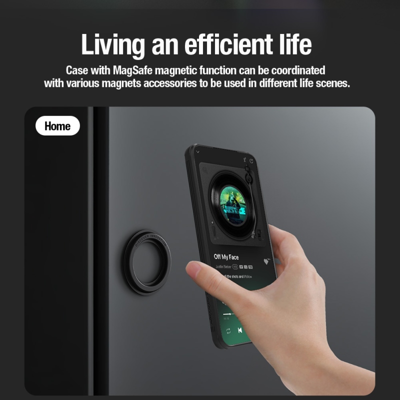 Nillkin CamShield PRO mágneses hátlap a Samsung Galaxy S24+ készülékhez Fekete