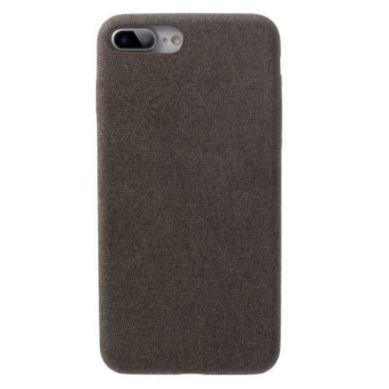 PU-bőrrel bevont műanyag tok iPhone 7 Plus és iPhone 8 Plus készülékhez - kávé