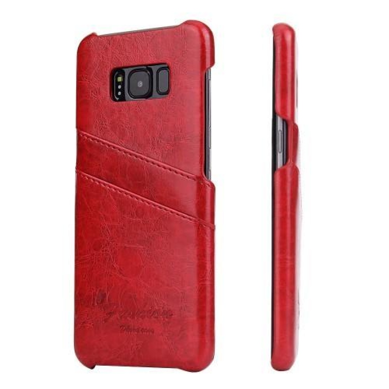 Ruhák PU bőr tok Samsung Galaxy S8 Plus-hoz - piros