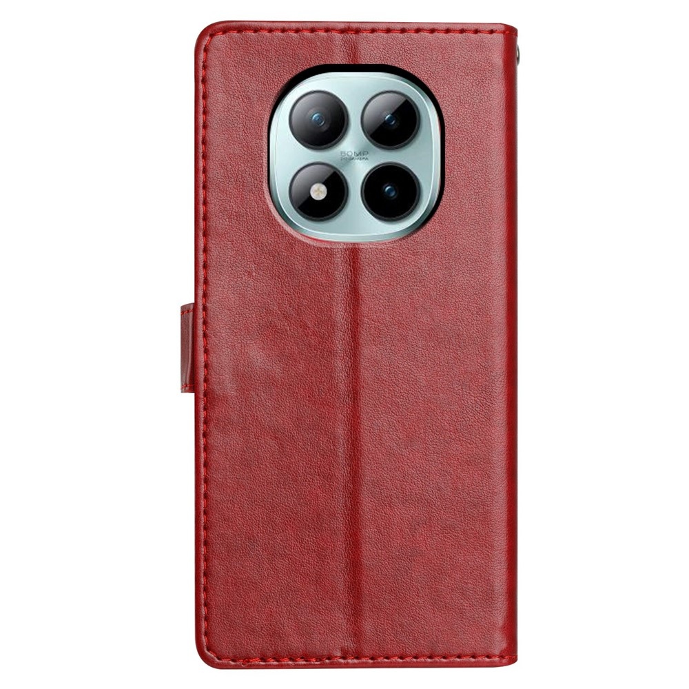 Vérrögök könyv tok Xiaomi Redmi Note 15 Pro+ 5G - piros