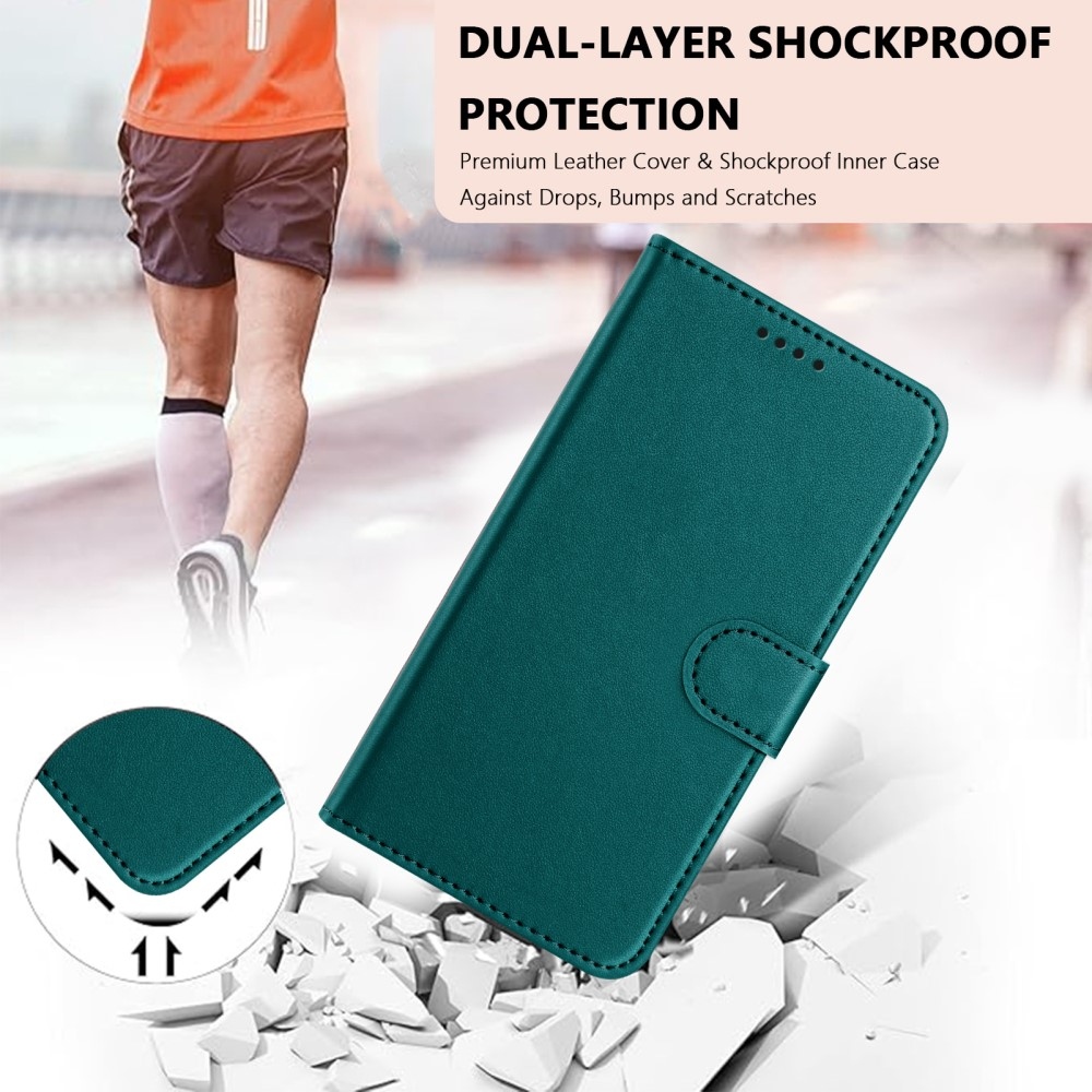 Rögök könyvtáska Honor 400 Lite-hoz - teal színű