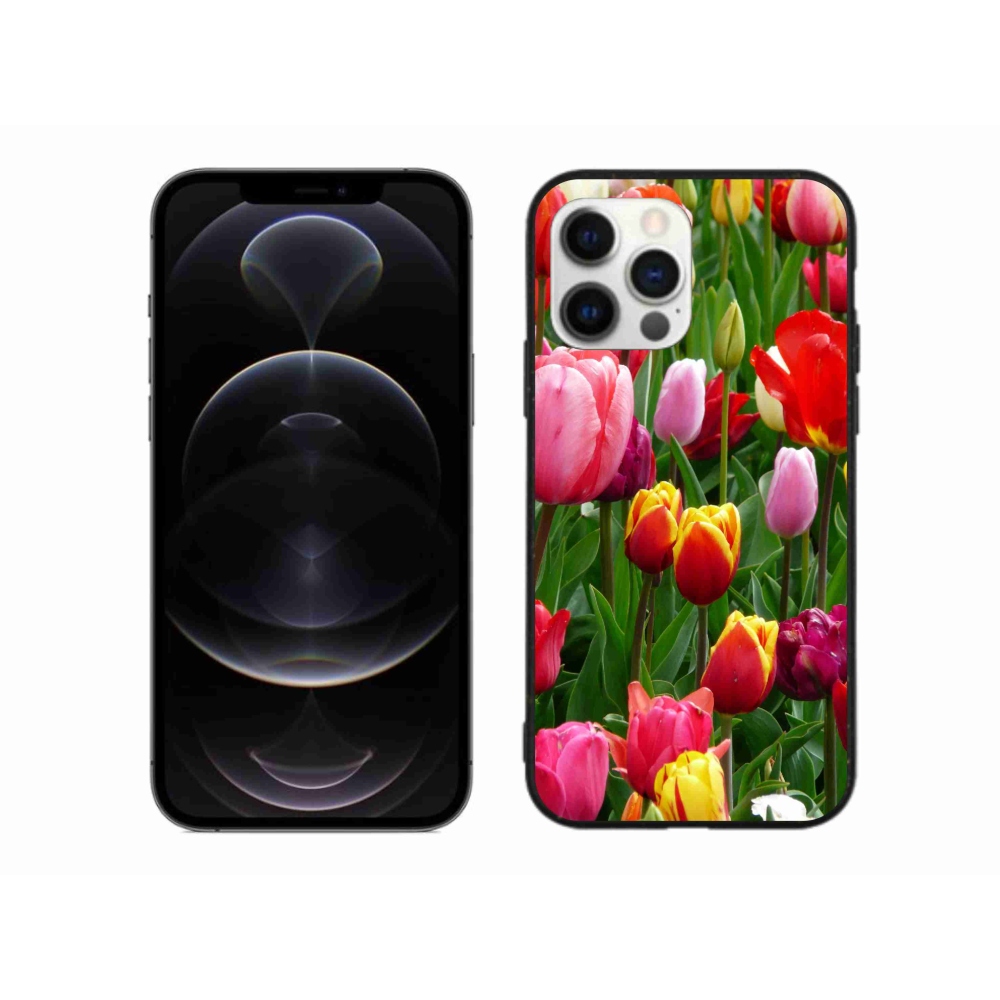 Gél borítás mmCase iPhone 12 Pro Max készülékhez - tulipánok