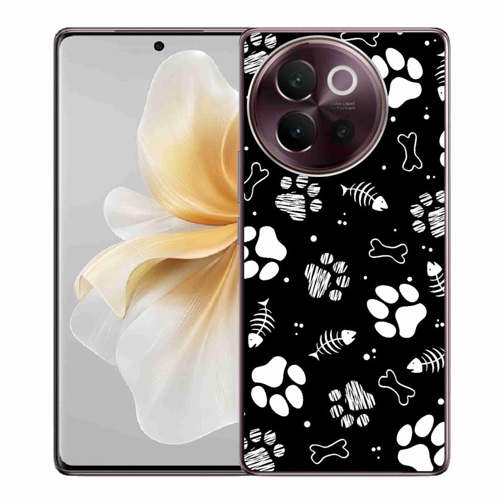 Gél borítás mmCase a Vivo V40 Lite 5G-n - kutyamancsok