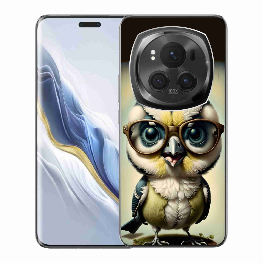 Zselés borítás mmCase a Honor Magic 6 Pro 5G - cub szemüveggel