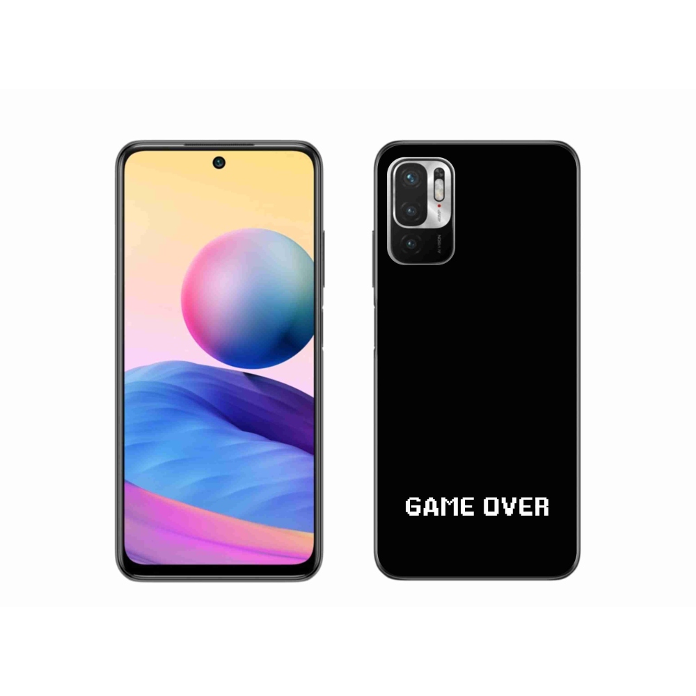 Gél borító mmCase a Xiaomi Poco M3 Pro/5G számára - játék fekete háttérrel