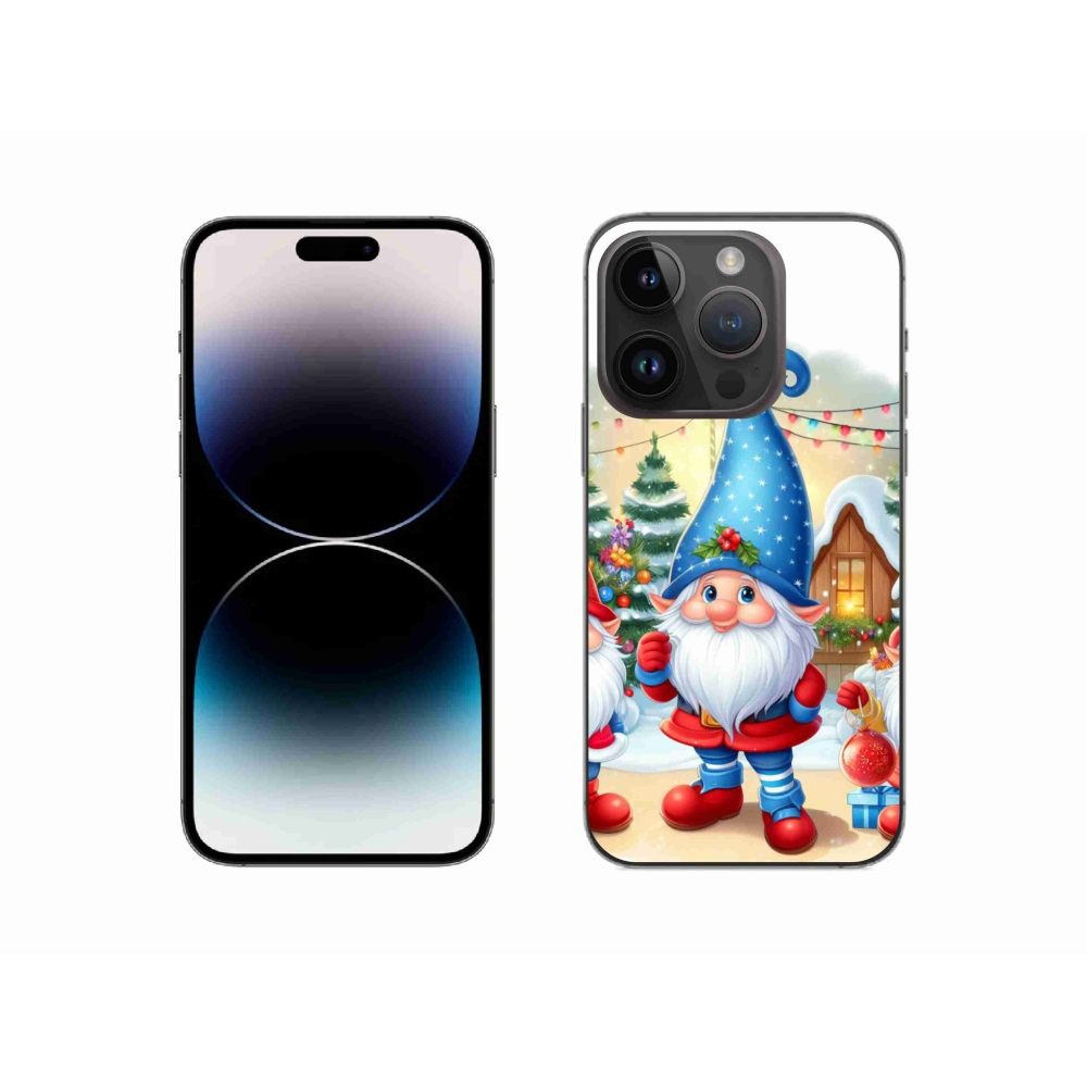 Gél borítás mmCase iPhone 14 Pro készülékhez - Karácsonyi manók