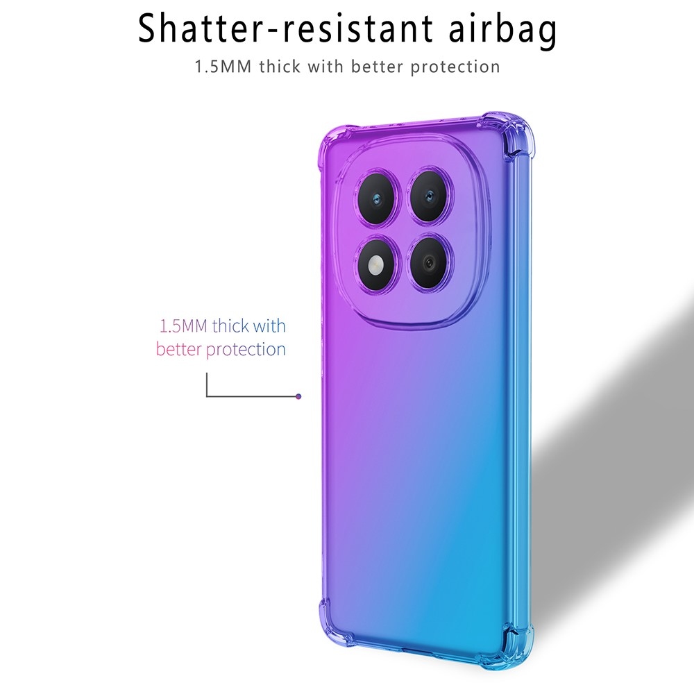 Colore tartós zselés tok megerősített sarkokkal Xiaomi Redmi Note 15 Pro+ 5G - lila/kék