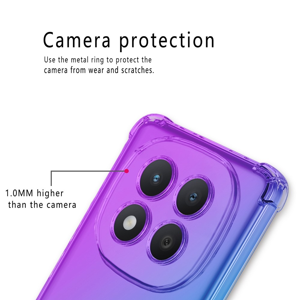 Colore tartós zselés tok megerősített sarkokkal Xiaomi Redmi Note 15 Pro+ 5G - lila/kék