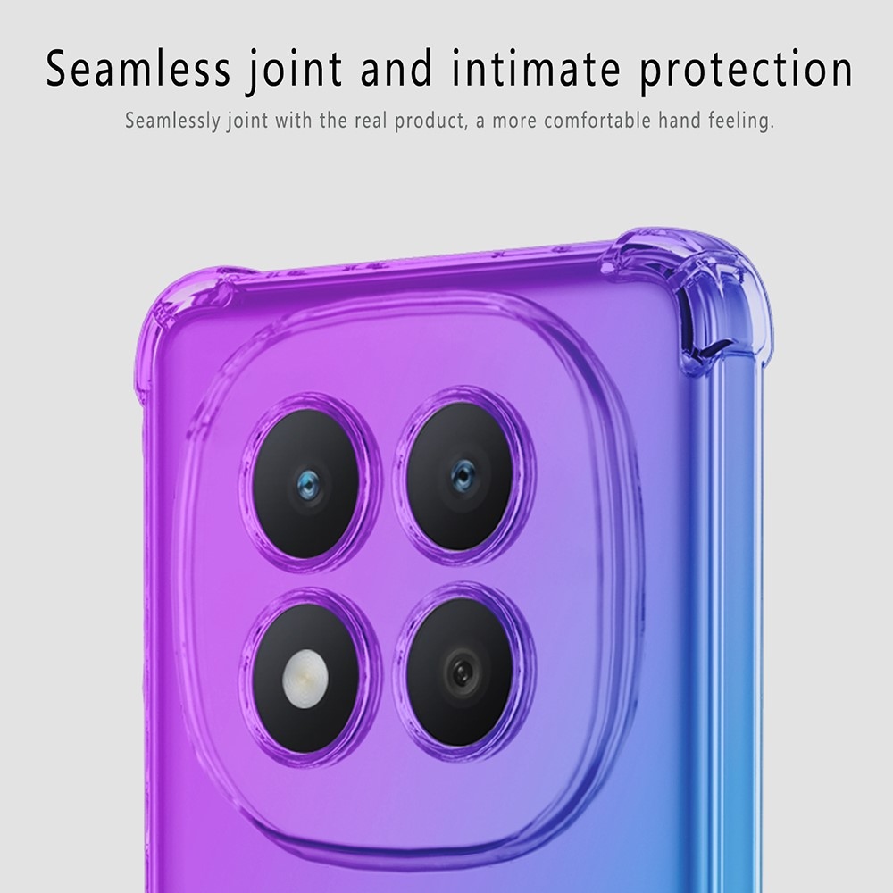 Colore tartós zselés tok megerősített sarkokkal Xiaomi Redmi Note 15 Pro+ 5G - lila/kék