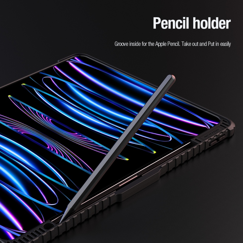Nillkin Bumper PRO védőállvány tok többszögű iPad Pro 13 2024 Fekete