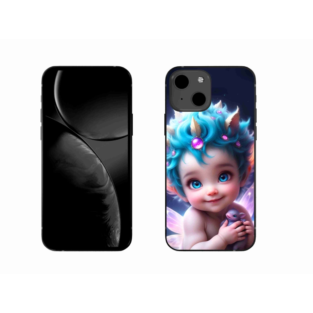 Gél borítás mmCase iPhone 13 készülékhez - baba pillangószárnyakkal