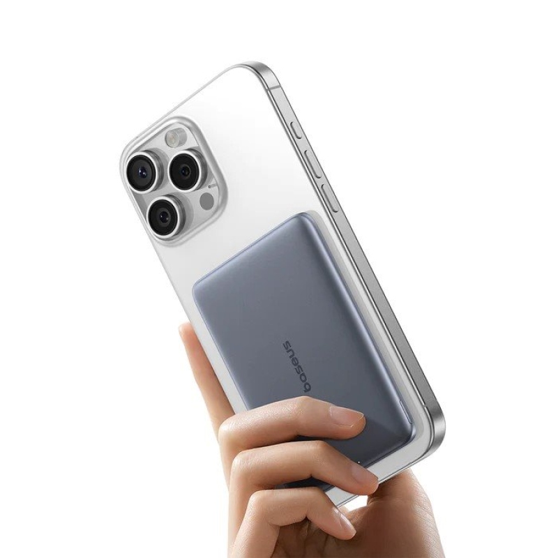 Baseus PicoGo AM41 20W mágneses külső akkumulátor 5000mAh kozmikus fekete