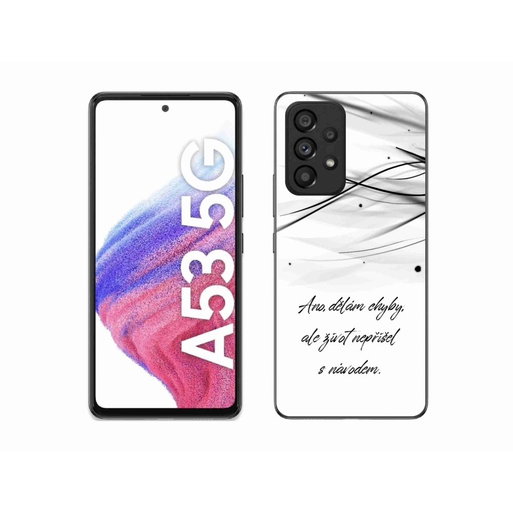Gél borító mmCase Samsung Galaxy A53 5G - idézem fehér háttér