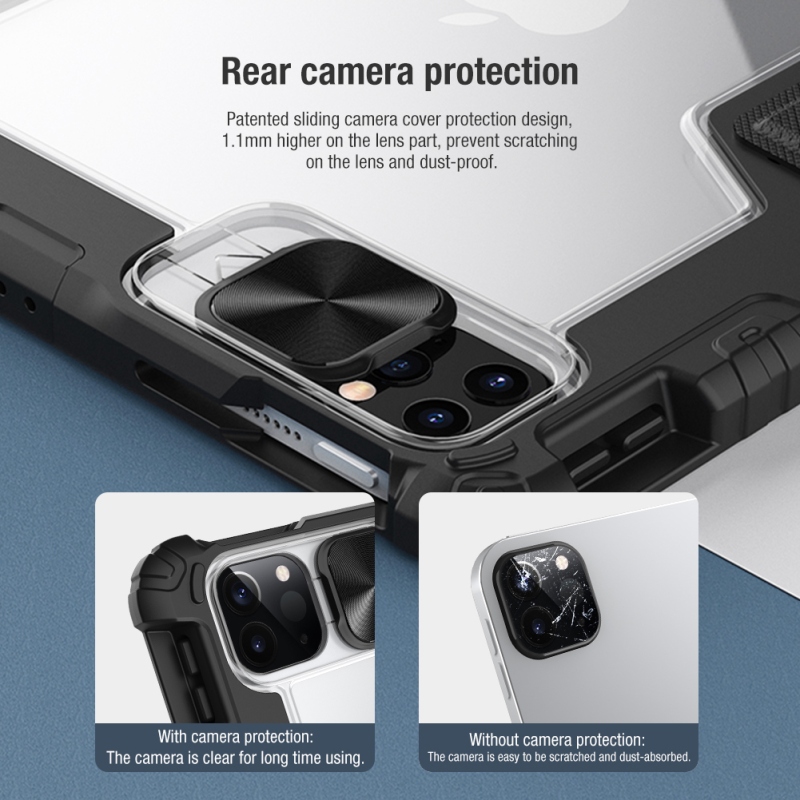 Nillkin Bumper PRO védőállvány tok iPad 10.9 2020/Air 4/Air 5/Pro 11 2020/2021/2022 Fekete