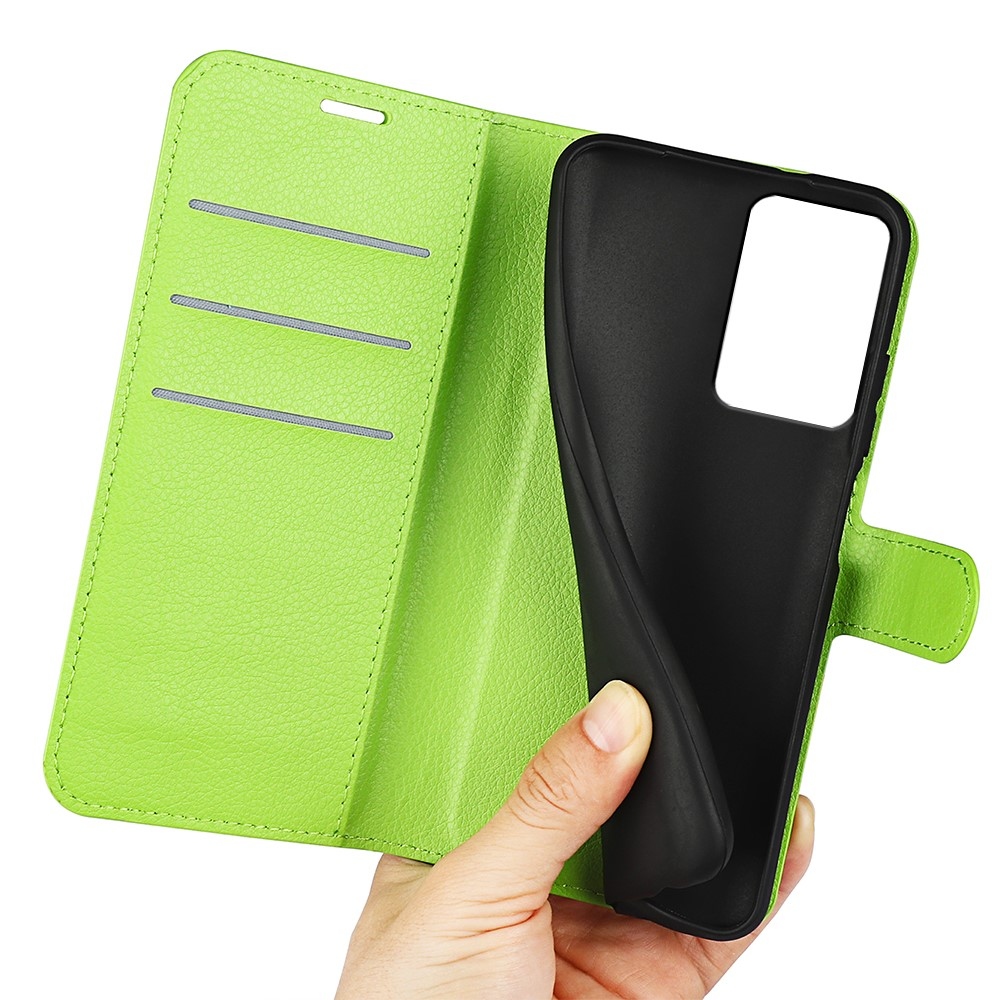 Litchi könyv tok Xiaomi 13 Lite-hoz - zöld