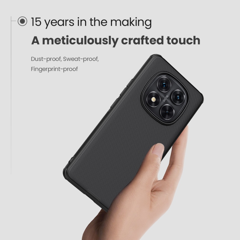 Nillkin Super Frosted PRO hátlap a Xiaomi Redmi Note 14 Pro+ 5G számára Sötétzöld