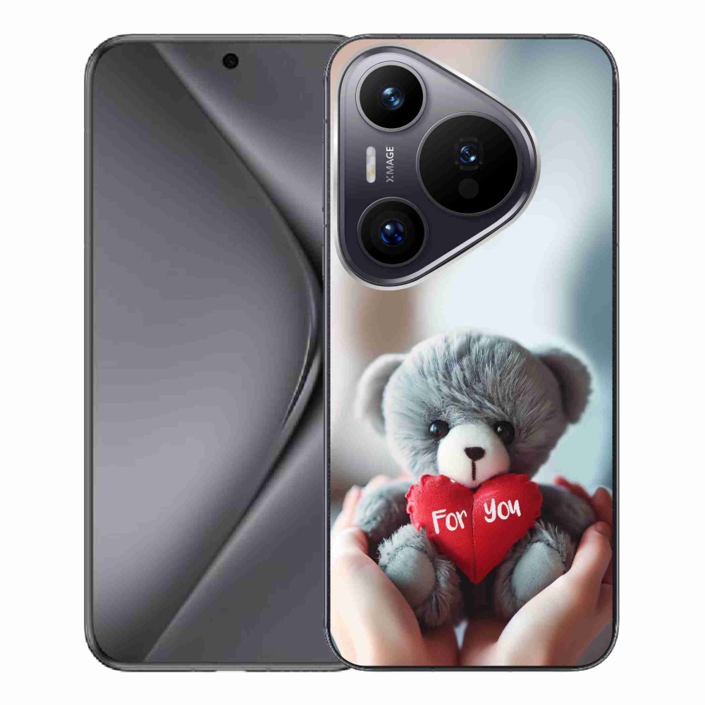 Gél borítás mmCase a Huawei Pura 70 Pro számára - mackó a szerelmesek számára
