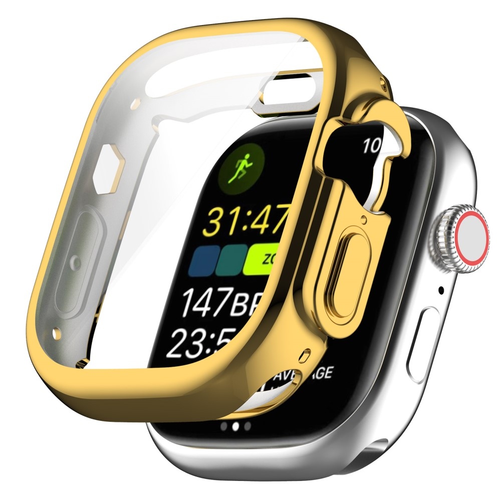 Puha, felpattintható zselés védőtok Apple Watch Ultra/Ultra 2 49 mm-es órához - arany színű